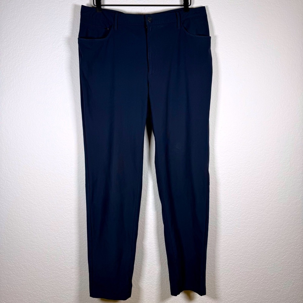All In Motion Golf Pants Mens 38x32 Blue Performance Activewear Chino Stretch